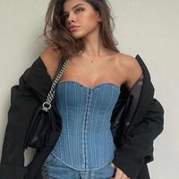 Corset en jean