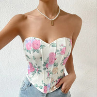 Corset fleuri