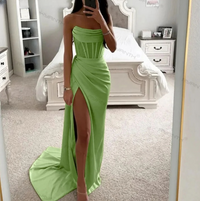 Robe de soirée corset bustier longue