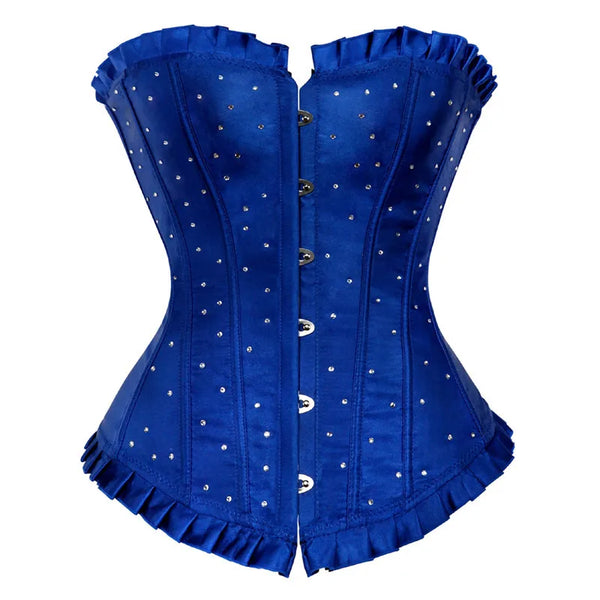 Corset Bustier pour Femmes bleu