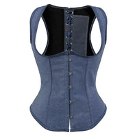 Corset pour femmes en jean avec bretelles