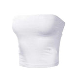 Corset bustier blanc sans bretelles