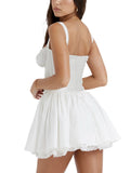 Robe corset blanche été