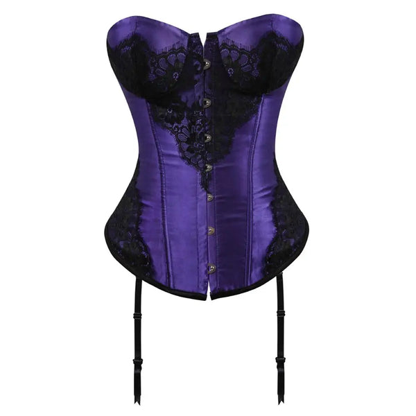 Corset serre taille sexy violet