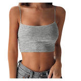 Top bustier simple gris