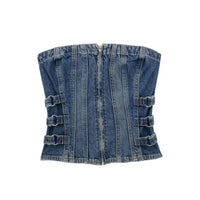 Corset en jean élastique