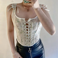 Corset bustier vintage à lacet