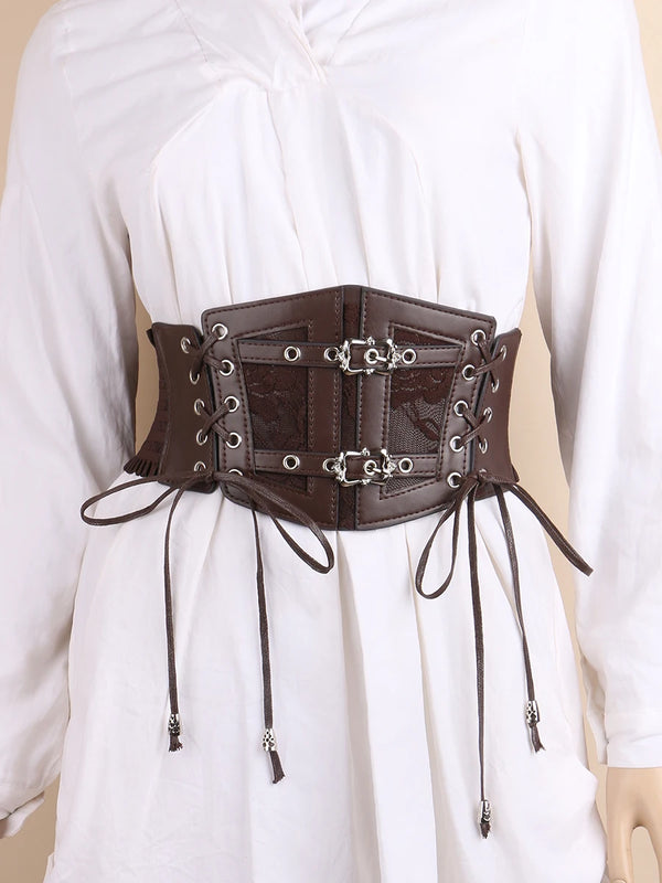 Ceinture corset steampunk avec boucle à ardillon