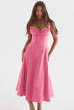 Robe corset rose