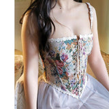 Haut Corset Fleuri