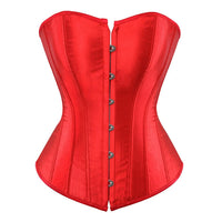 Red satin corset