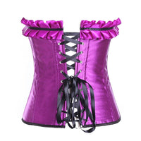 Corset Violet Noir à lacet