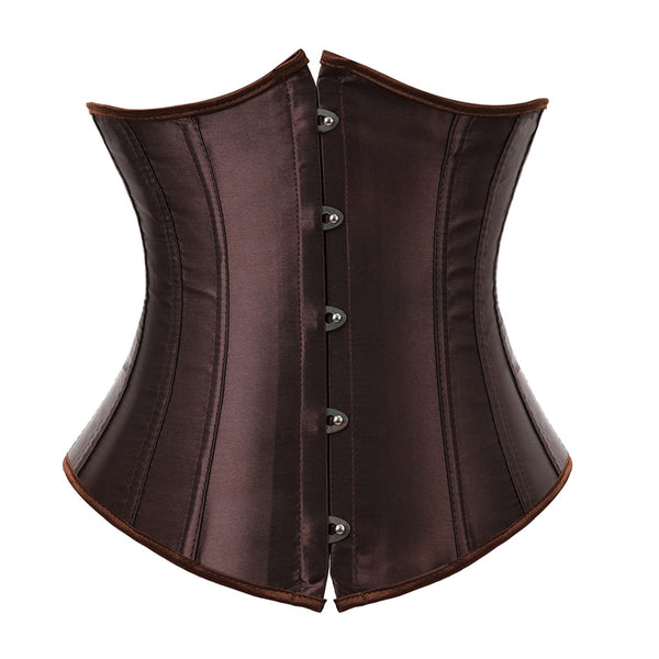 corset sous le buste marron