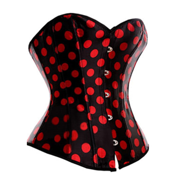 Corset Rouge et Noir à Point