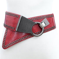 Ceinture Elastique Rouge Femme