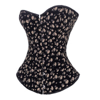 Corset Tête de Mort Noir