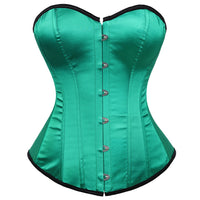 corset satin vert