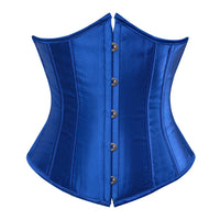 corset sous le buste bleu