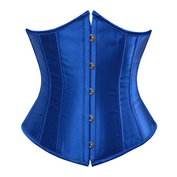 corset sous le buste bleu