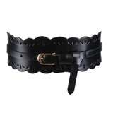 Ceinture Corset Cuir Noir