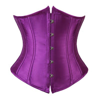 corset sous le buste violet