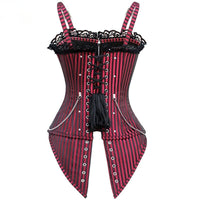 Corset femme Gothique Rayure