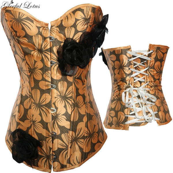 Corset femme Sexy Girl fleur