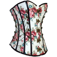 corset fleuri coté