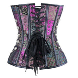 Corset Steampunk Pirate violet