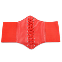 Corset femme Gothique à Lacet Rouge