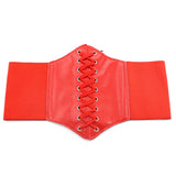 Corset femme Gothique à Lacet Rouge