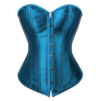 blue Satin corset