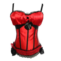 corset rouge à bretelle