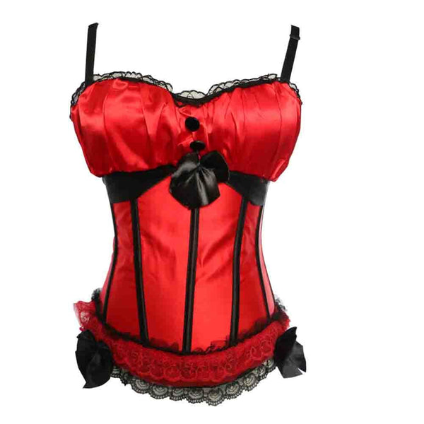 corset rouge à bretelle