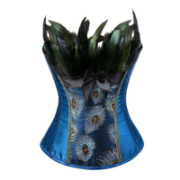 Corset Plume Bleu