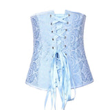 Corset en Spirale Bleu lacet