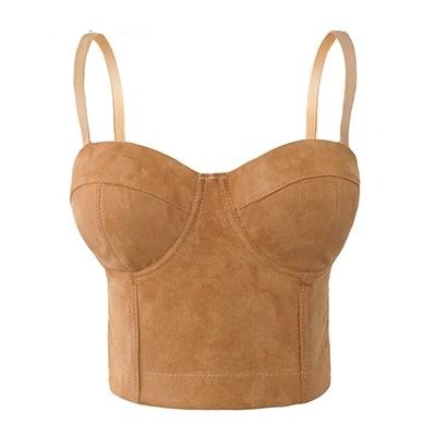 Haut Corset Soutien-Gorge Marron