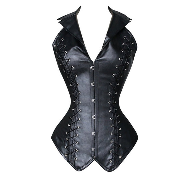 Corset Vinyle Noir