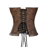 corset marron dos