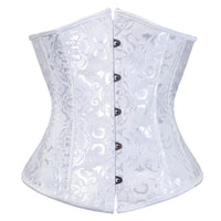 corset sous le buste blanc imprimé