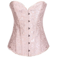 corset rose pale