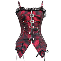 corset à rayure gothique