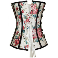 corset fleuri lacet