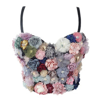 Top corset Fleuri