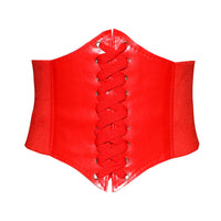 Corset Gothique à Lacet Rouge